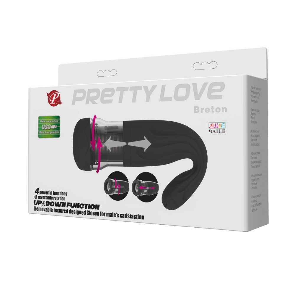 Мастурбатор - Pretty Love Breton Masturbator(USB) - зображення 1