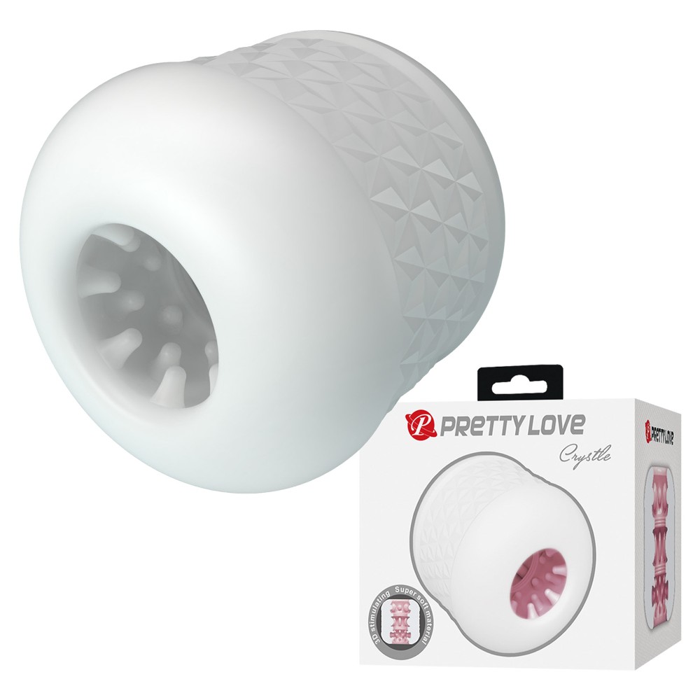 Мастурбатор - Pretty Love Masturbator Crystle White - зображення 1