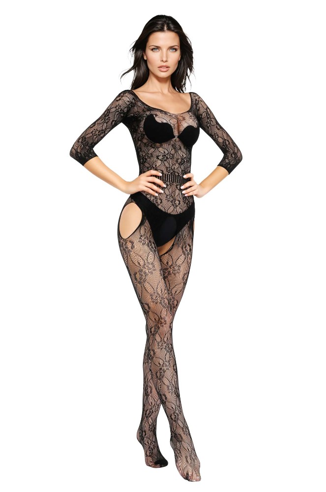 Бодістокінг - Bodystocking 6032, Black, S/L - зображення 1