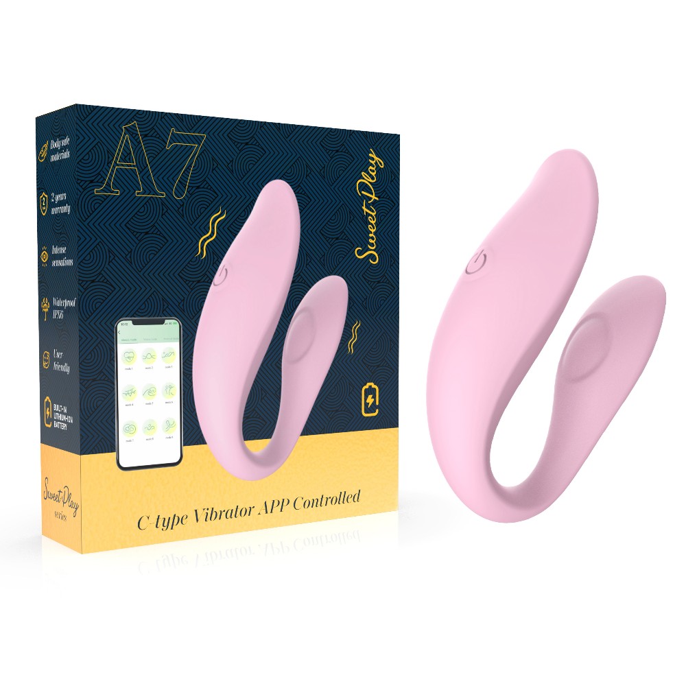 Вібратор - Erospace Sweet Play C-Type Vibrator App Control A7 - зображення 1
