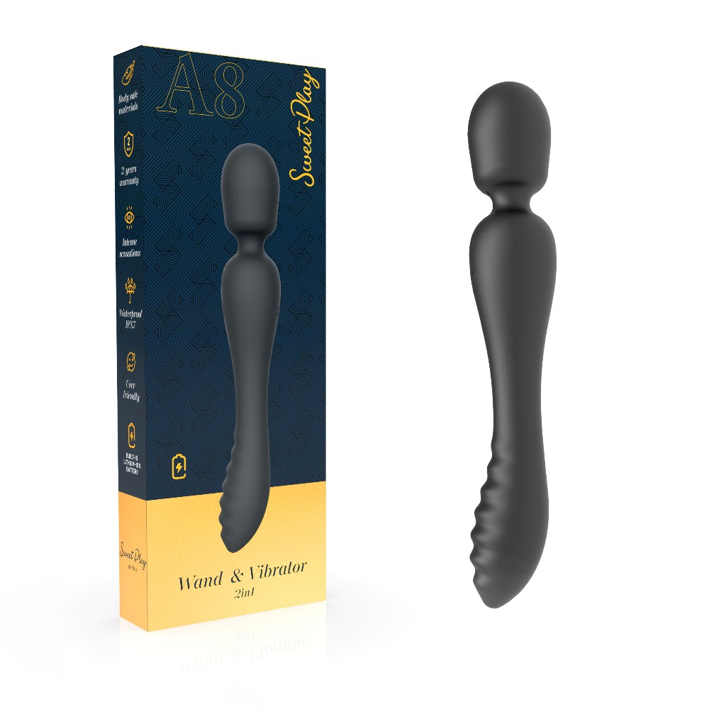 Вібратор - Erospace Sweet Play Wand & Vibrator 2in1 A8 - зображення 1
