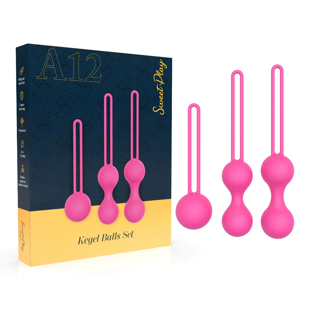 Набір вагінальних кульок - Erospace Sweet Play Kegel Balls Set A12 - зображення 1