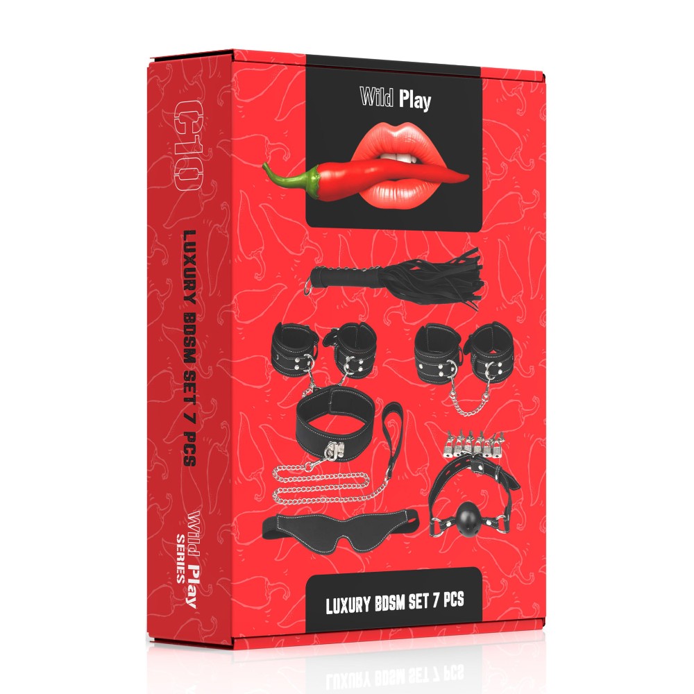 Набір БДСМ - Erospace Wild Play Luxury BDSM Set 7 pcs C10 - зображення 1