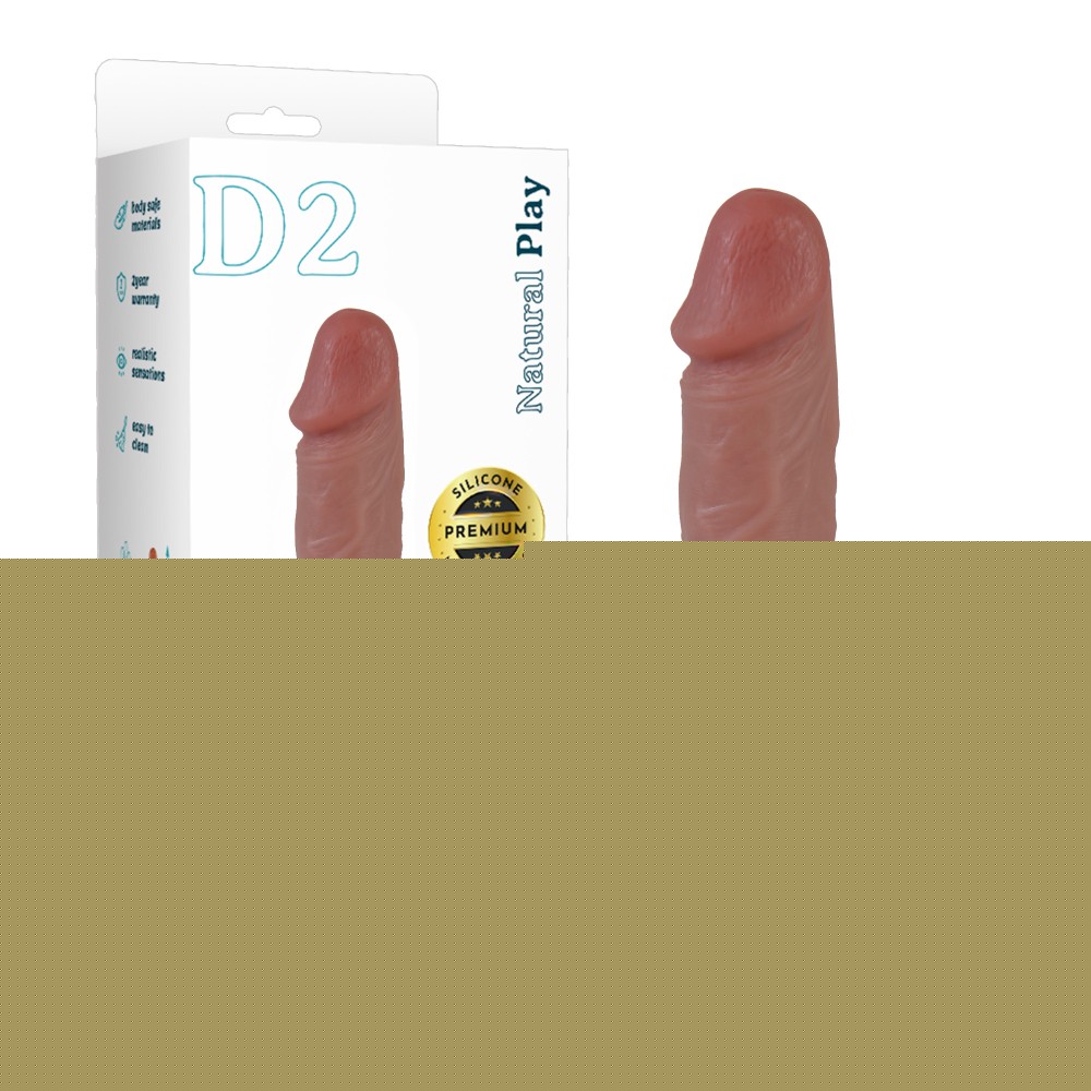 Фалоімітатор - Erospace Natural Play Silicone Dildo D2, 20.6 см - зображення 1