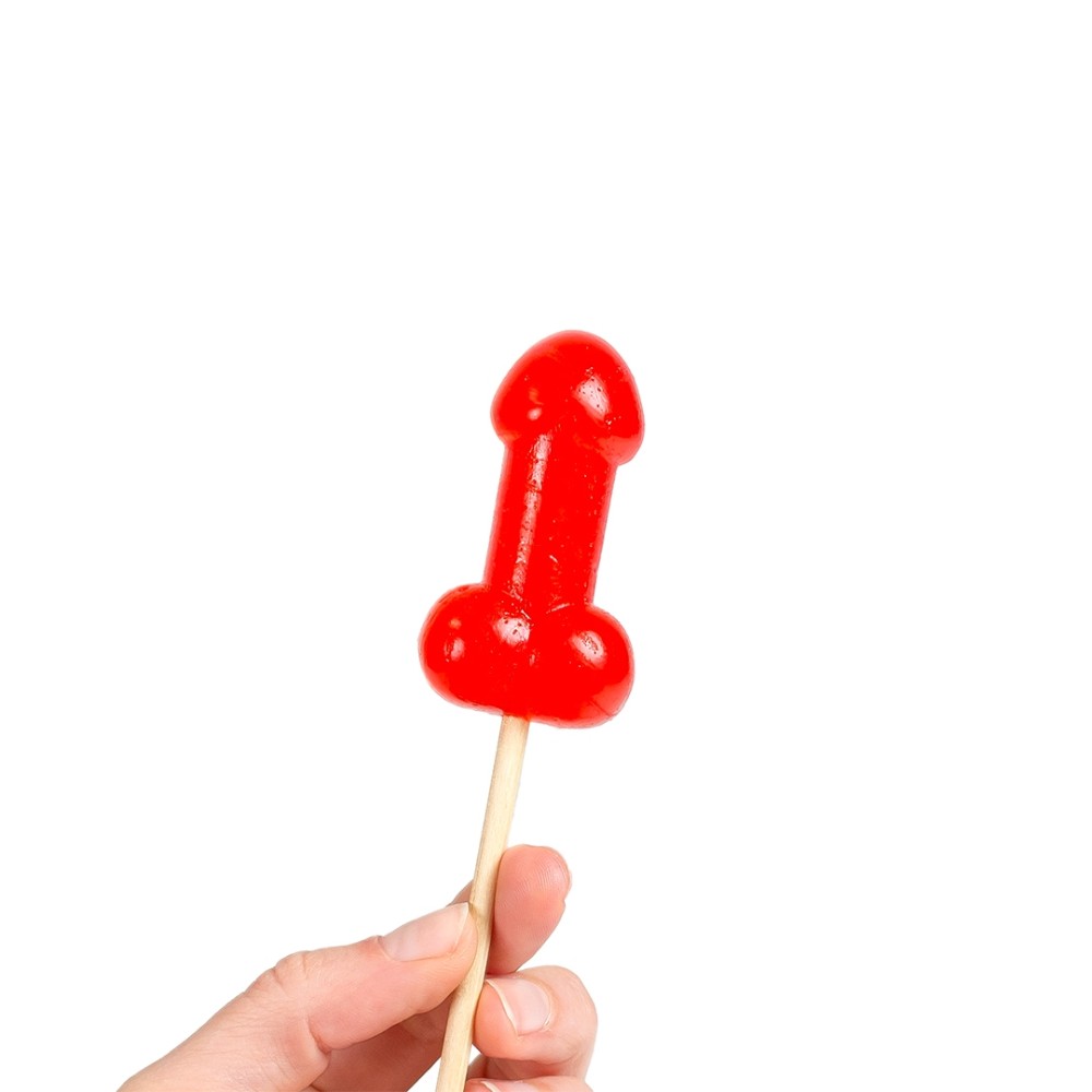 Льодяник - Cherry Candy Penis Lollipop With Spicy Warming Effect, 25 г - зображення 1