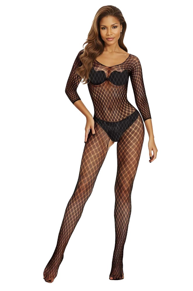 Бодістокінг - Bodystocking 2048, black - One Size - зображення 1