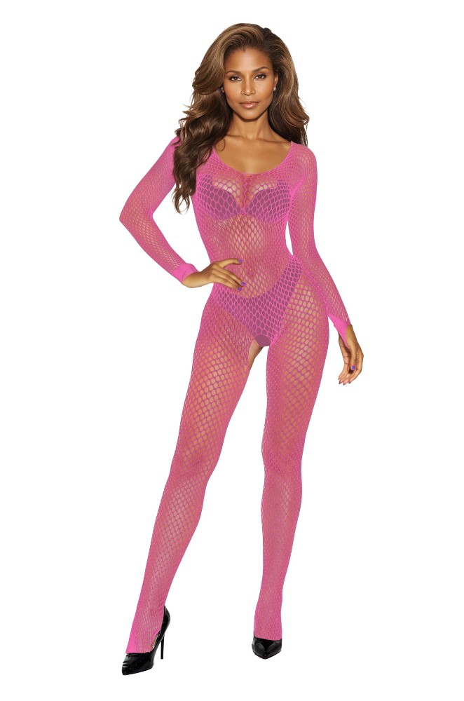 Бодістокінг - Bodystocking 2061, pink - One Size - зображення 1