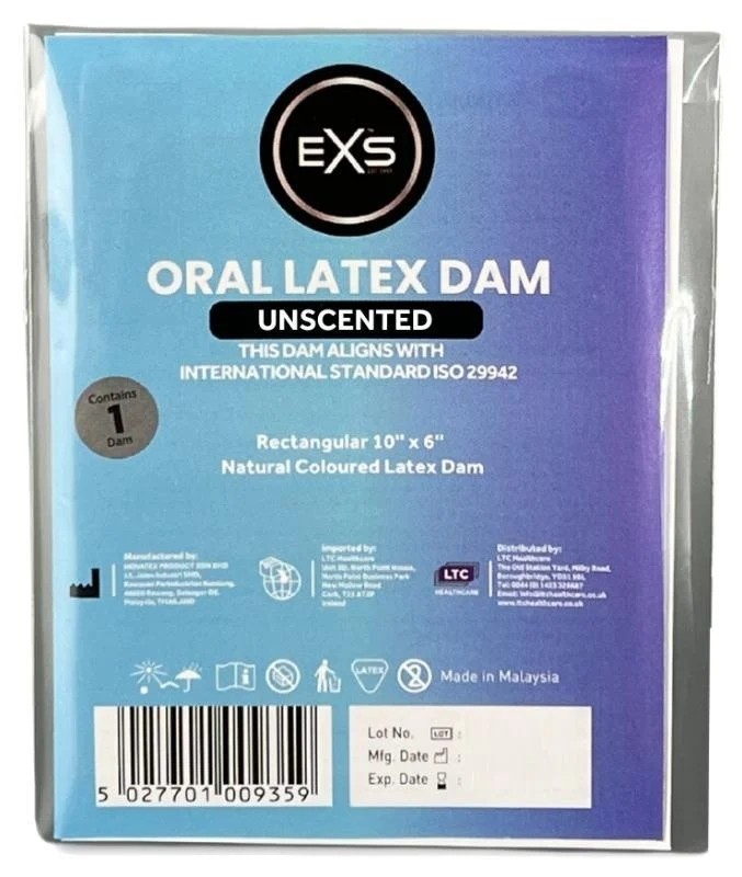 Латексна серветка для орального сексу - EXS Oral Latex Dam Unscented - зображення 1