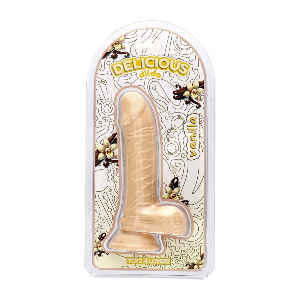 Фалоімітатор з ароматом ванілі - Toyz4lovers Delicious Dildo Vanilla, 18 см - зображення 1