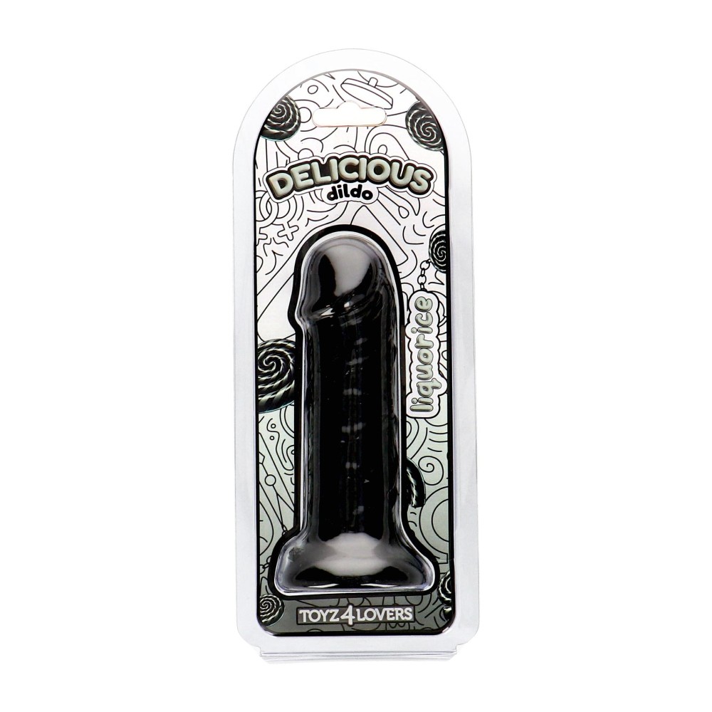 Фалоімітатор з ароматом лакриці - Toyz4lovers Delicious Dildo Liquorice, 15 см - зображення 1