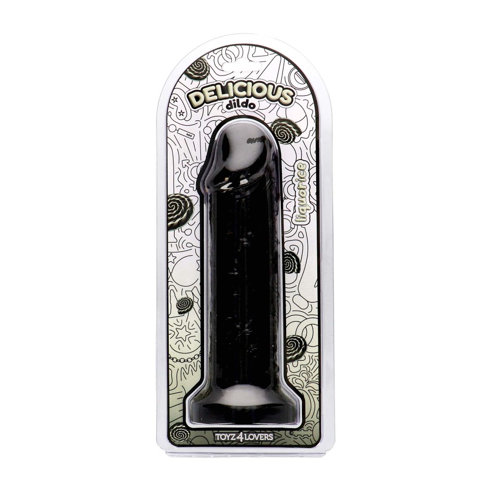 Фалоімітатор з ароматом лакриці - Toyz4lovers Delicious Dildo Liquorice, 25 см - зображення 1