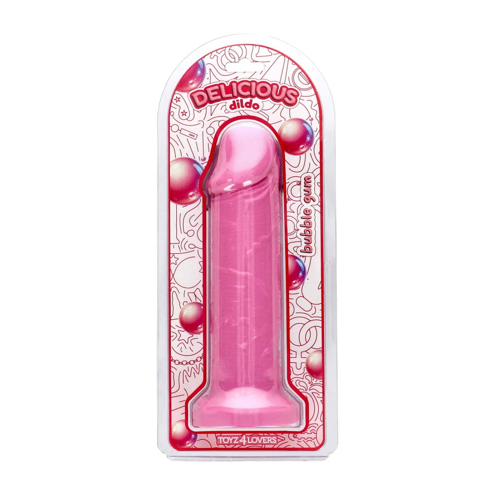 Фалоімітатор з ароматом жуйки- Toyz4lovers Delicious Dildo Bubble Gum, 25 см - зображення 1
