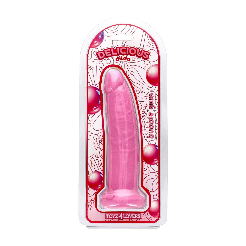 Фалоімітатор з ароматом жуйки - Toyz4lovers Delicious Dildo Bubble Gum, 19,5 см - зображення 1
