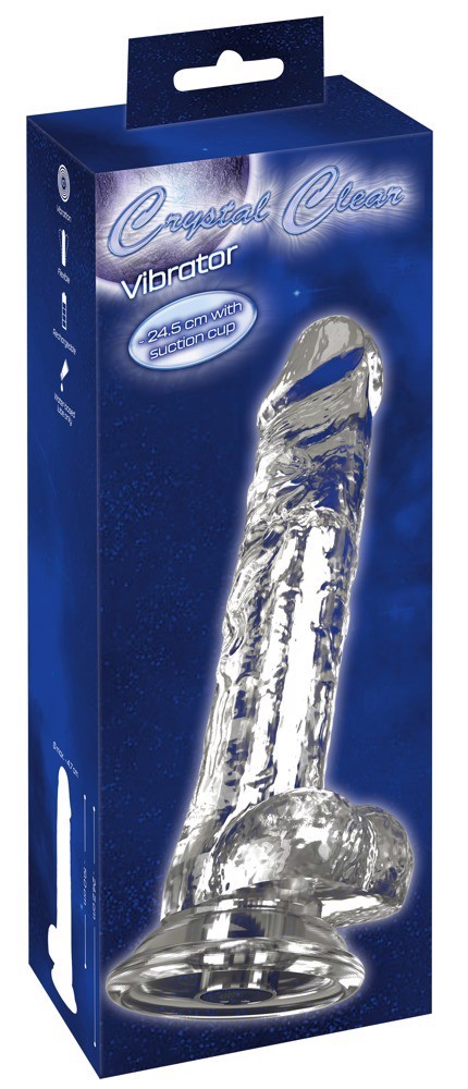 Вібратор - Crystal Clear Vibrator 24.5 см - зображення 1