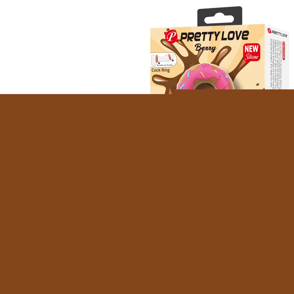 Ерекційне кільце - Pretty Love Berry Super Donut Silicone Cock Ring - зображення 1