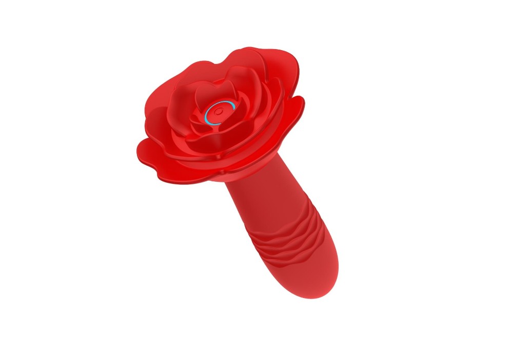 Анальна пробка - Rose Thrusting Anal Plug - зображення 1