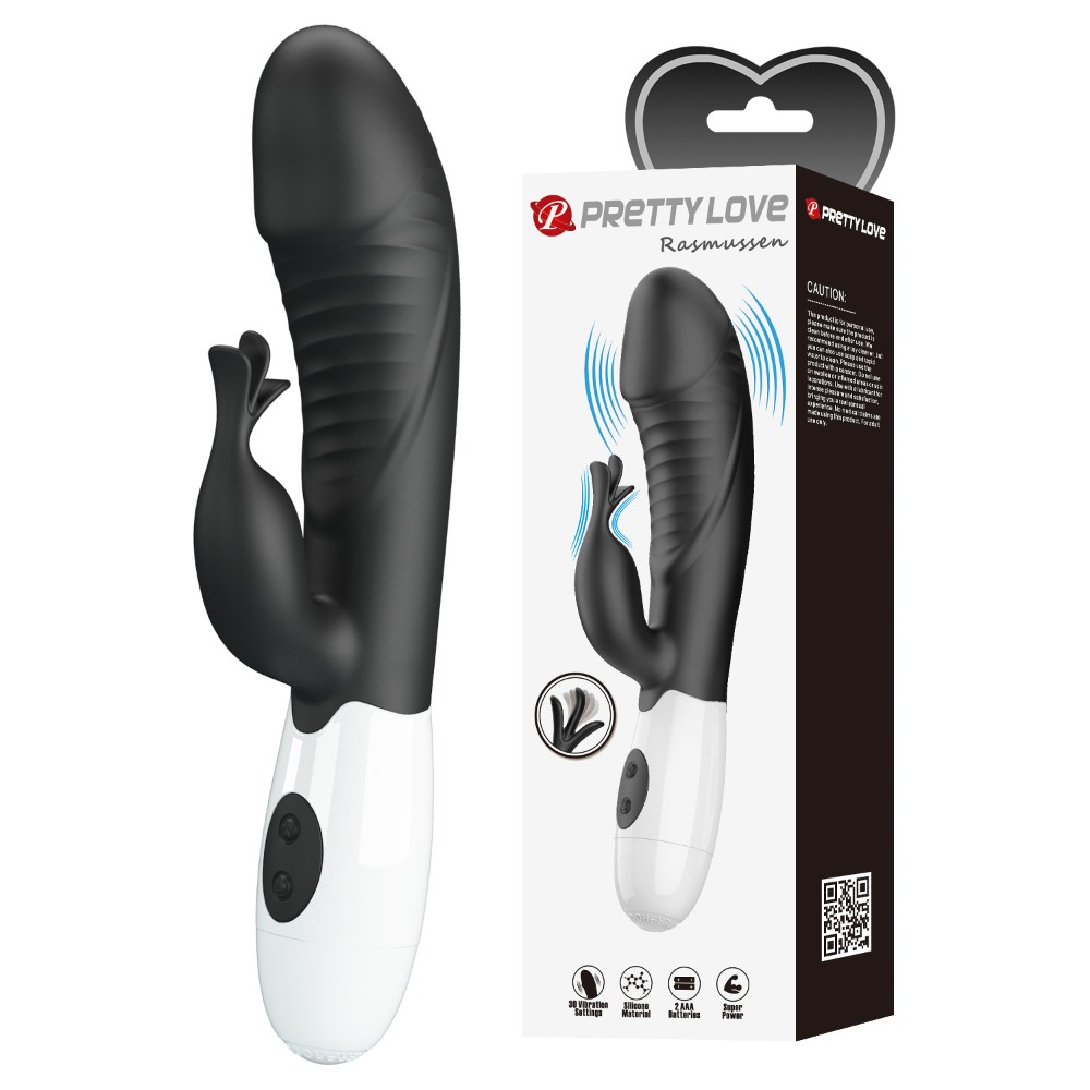 Вібратор - Pretty Love Rasmussen Dual Vibrator Black - зображення 1