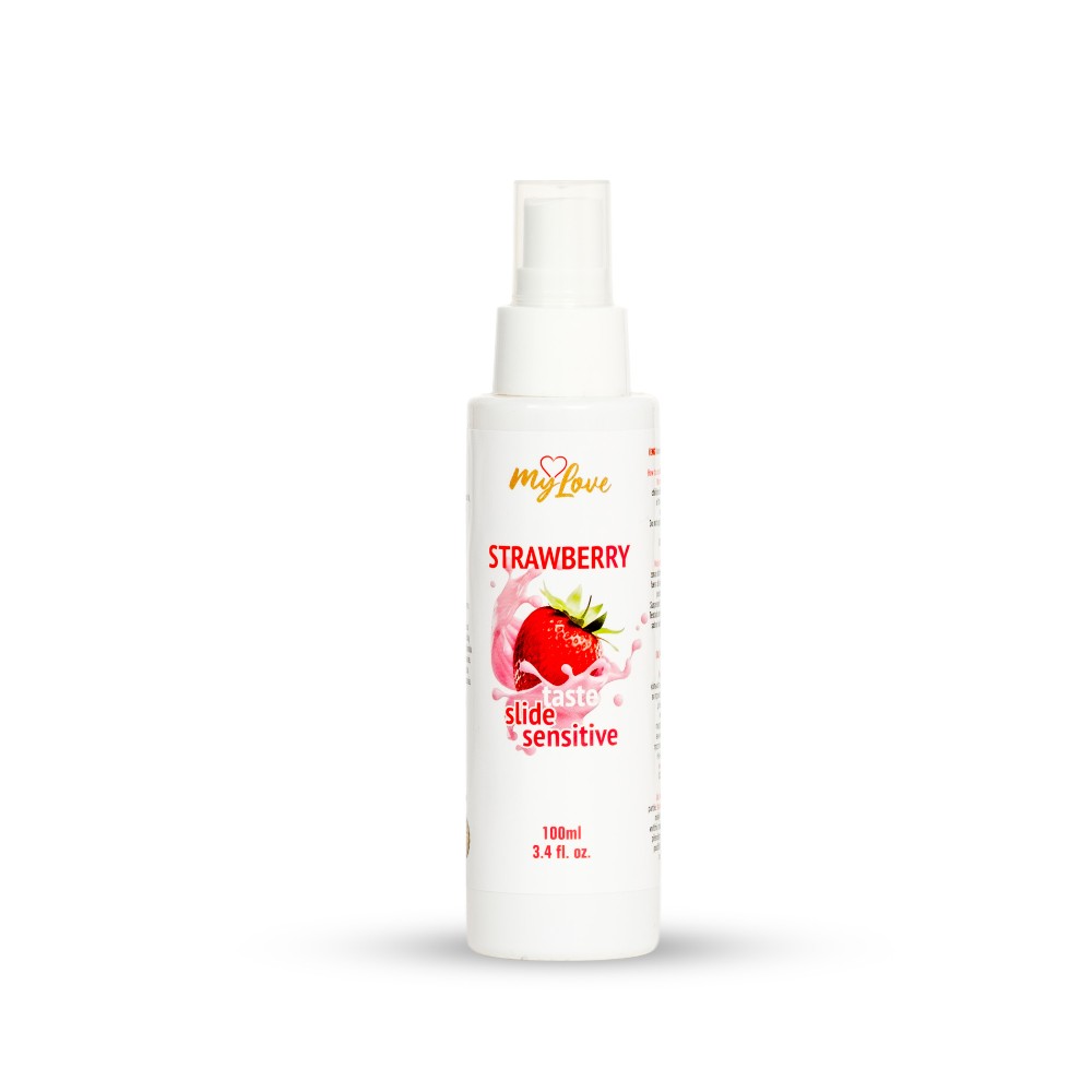 Інтимний гель-лубрикант - MyLove Taste Slide Sensitive Strawberry, 100 мл - зображення 1
