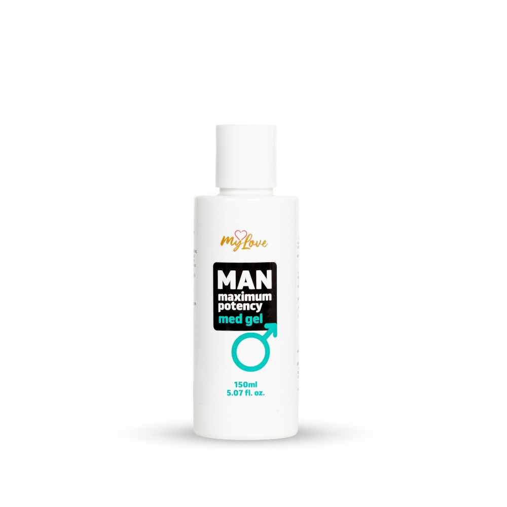 Інтимний гель-лубрикант для чоловіків - MyLove Man Maximum Potency Med Gel, 150 мл - зображення 1