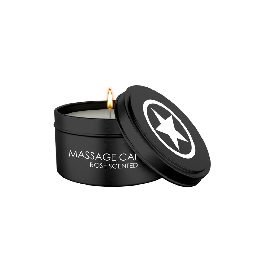 Масажна свічка - Ouch! Massage Candle Rose Scented, 100 г - зображення 1