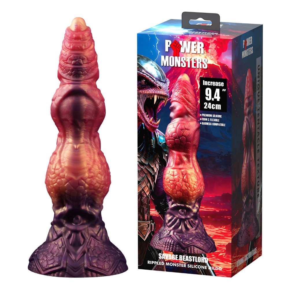 Фентезійний фалоімітатор - Power Monsters Savage Beastlord, 24 см - зображення 1