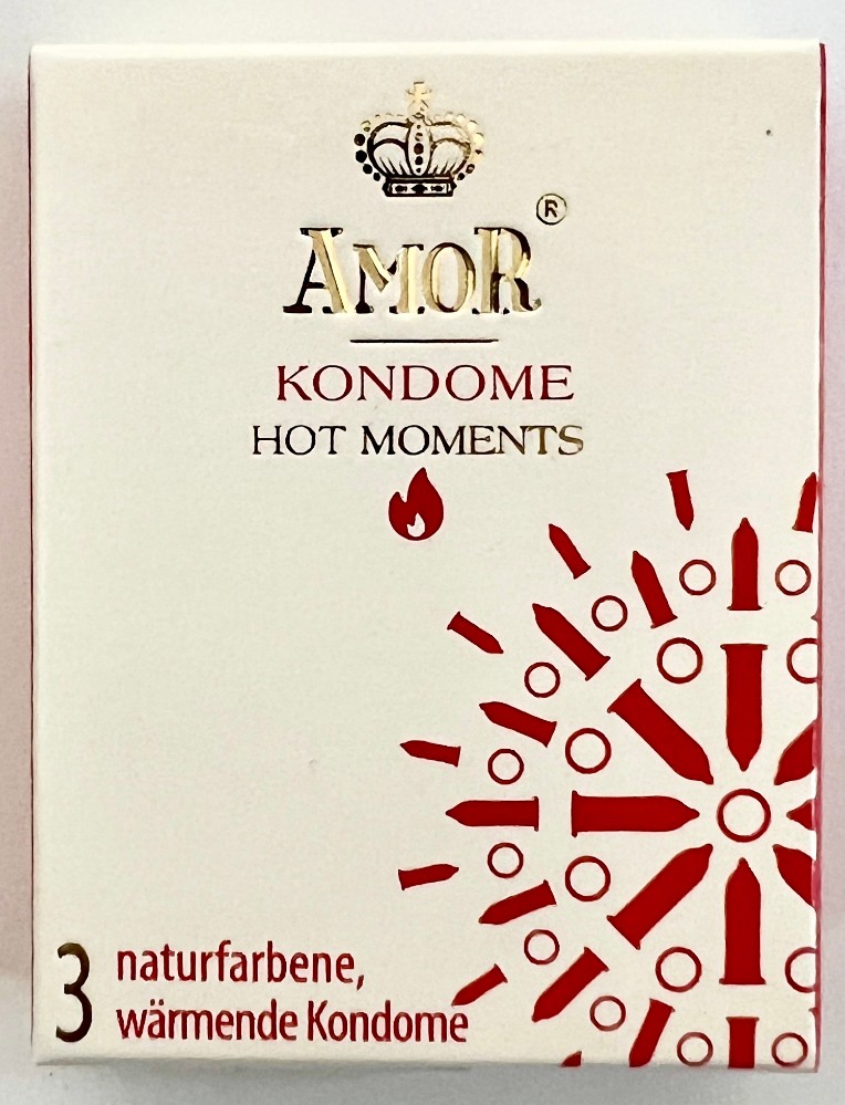 Презервативи - Amor Hot Moments, 3 шт. (08.2026) - зображення 1