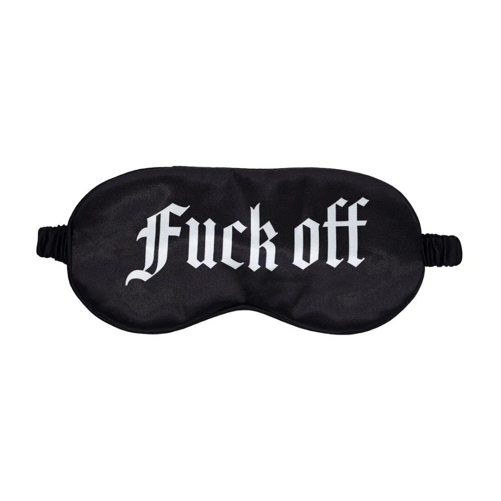 Маска на очі - Ouch! Satin Blindfold Fuck Off Black - зображення 1