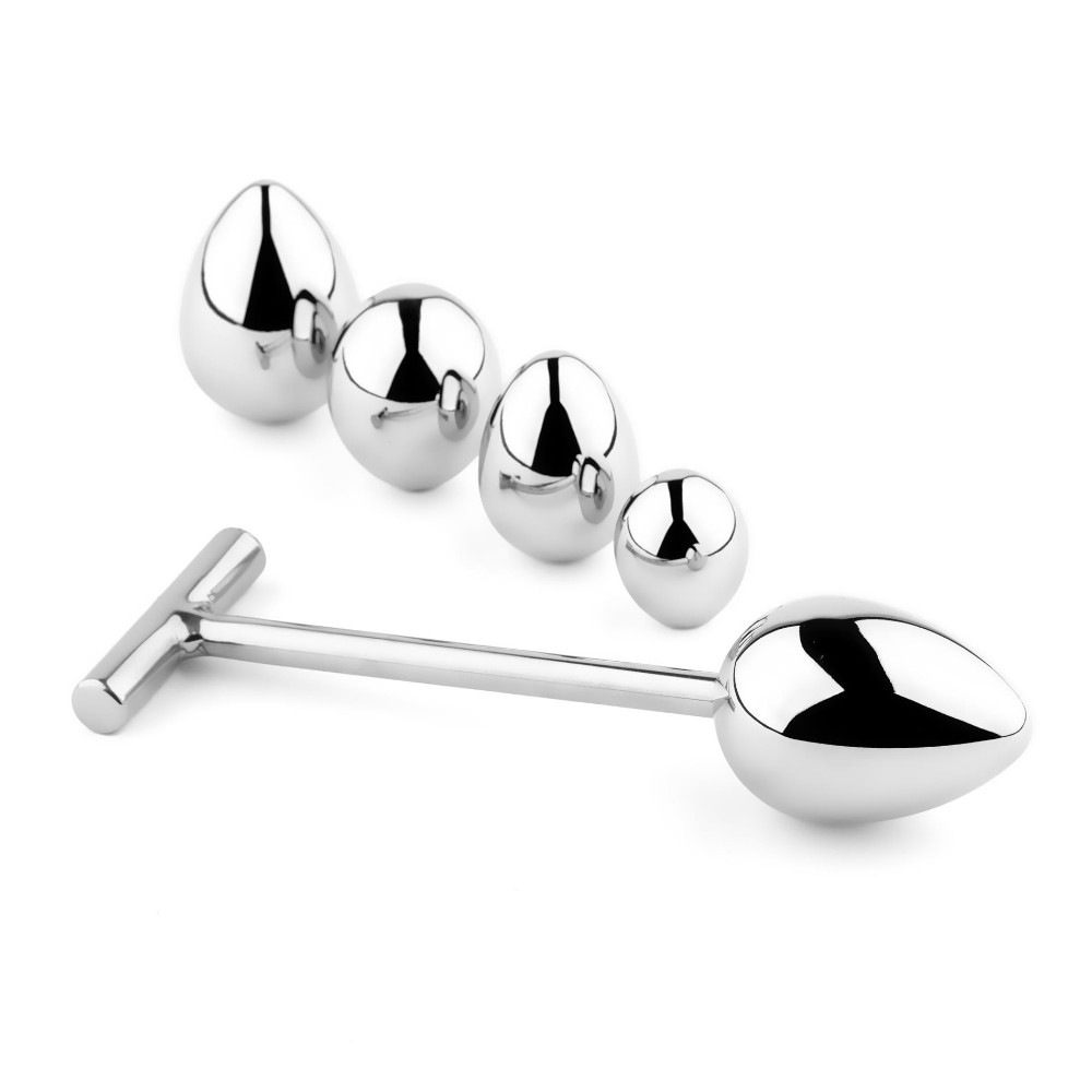 Анальна пробка зі змінними елементами - Jewellery Metal Anal Plug No. 3 - зображення 1