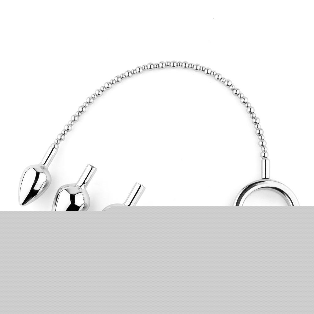 Анальна пробка зі змінними елементами - Jewellery Metal Anal Plug No. 4 - зображення 1