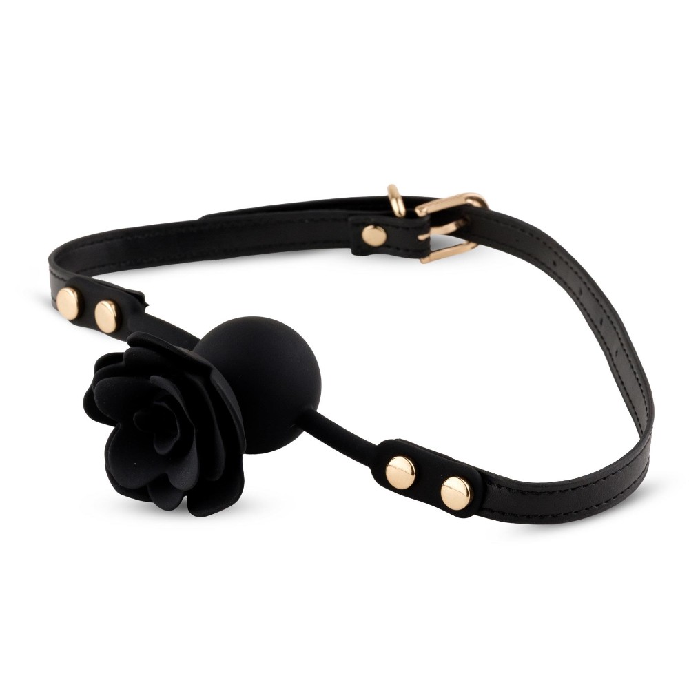 Кляп - Black Rose Ball Gag - зображення 1