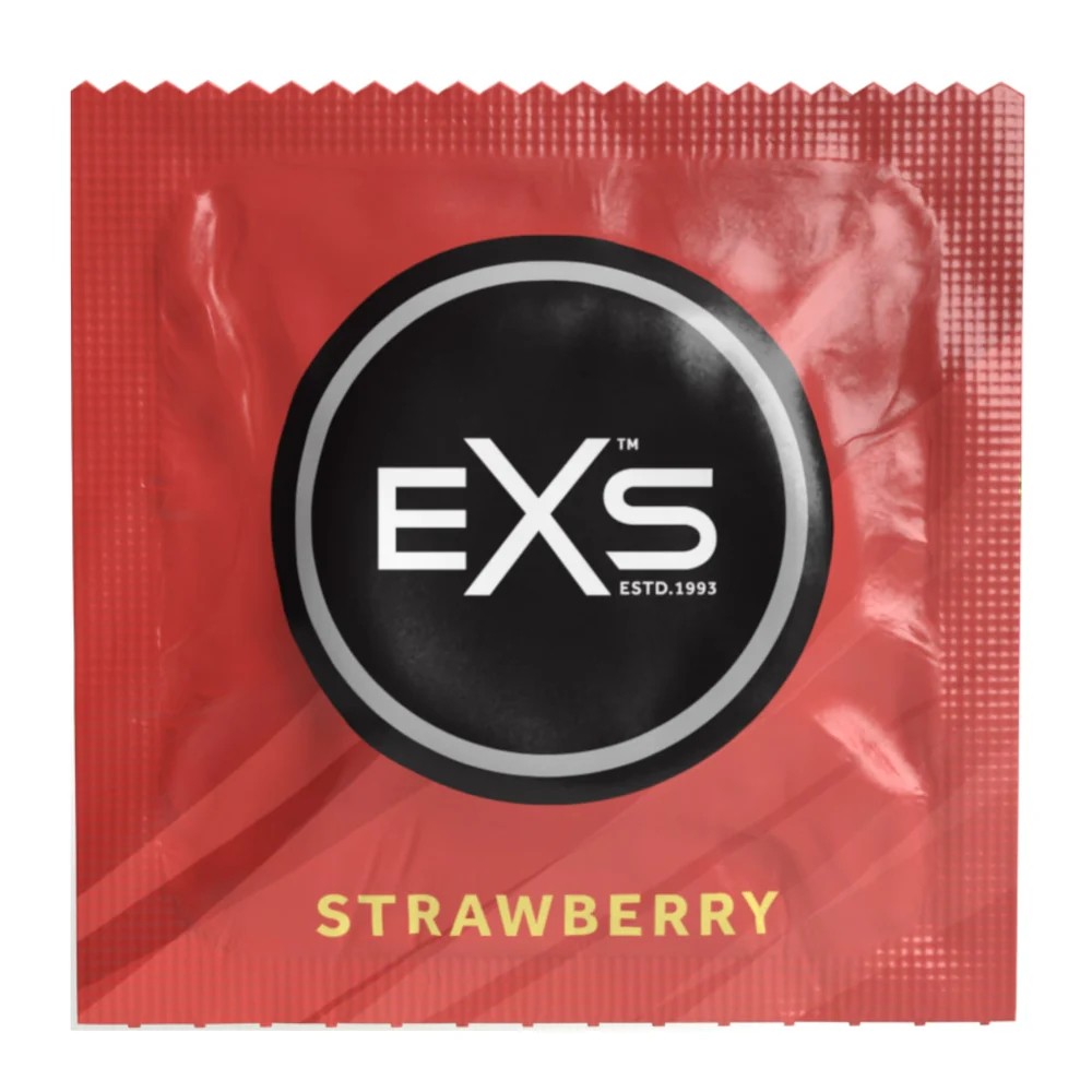 Презерватив - EXS Strawberry Flavour Condom, 1 шт. - зображення 1