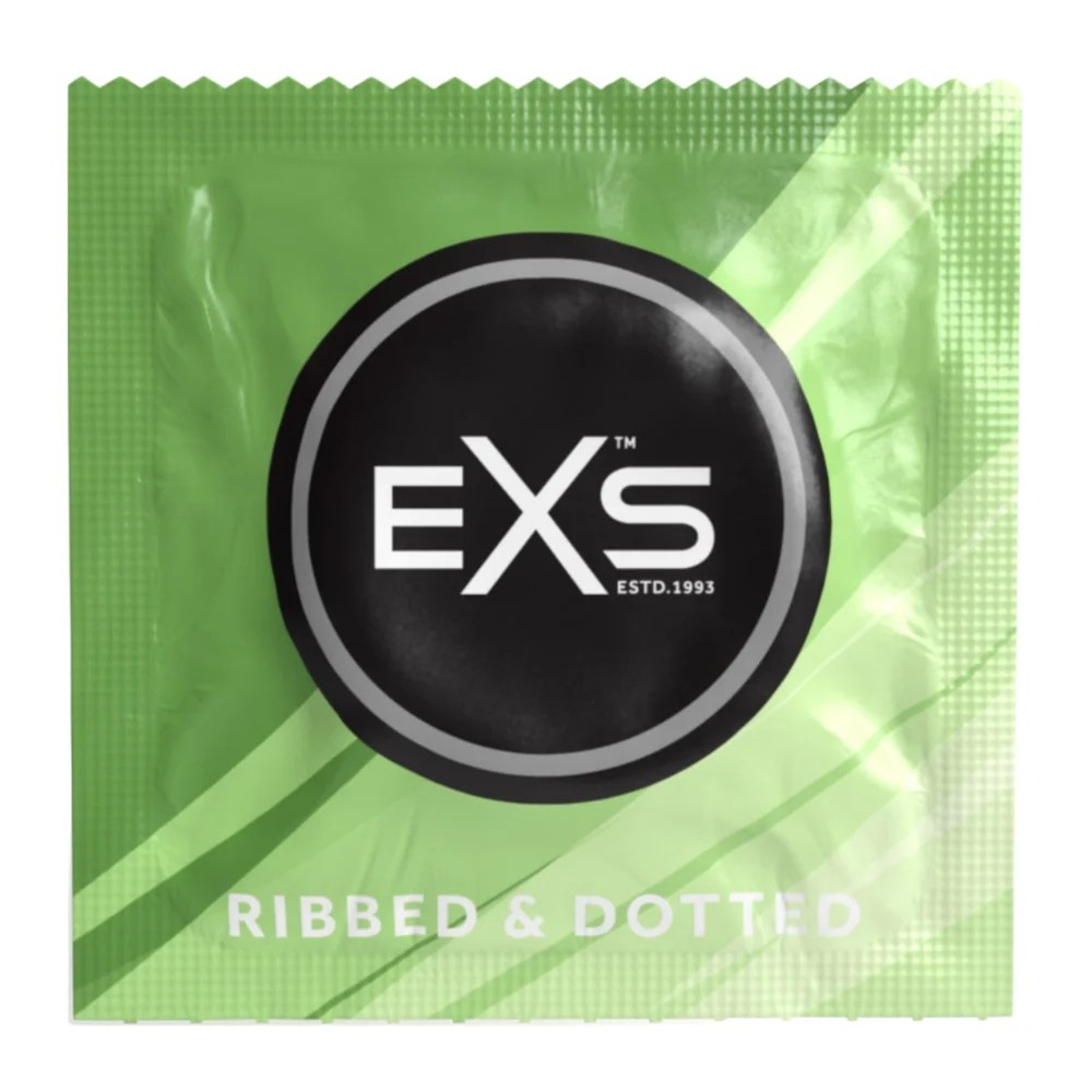 Презерватив - EXS Ribbed And Dotted Condom, 1 шт. - зображення 1