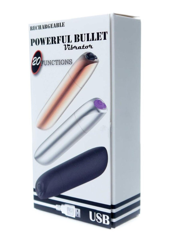 Міні-вібратор - Rechargeable Powerful Bullet Vibrator Silver - зображення 1