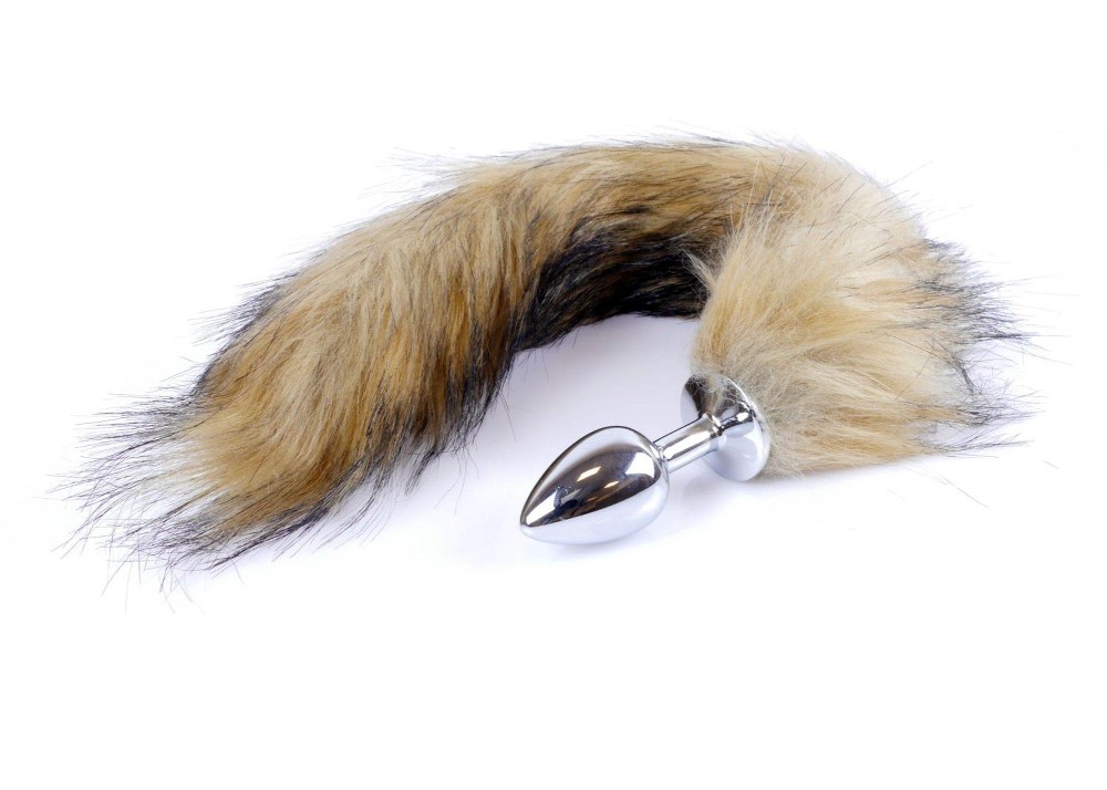 Анальна пробка - Fox Tail Brown, XL - зображення 1