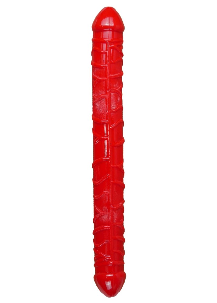 Двосторонній фалоімітатор - Flexible Double Dong Red - зображення 1