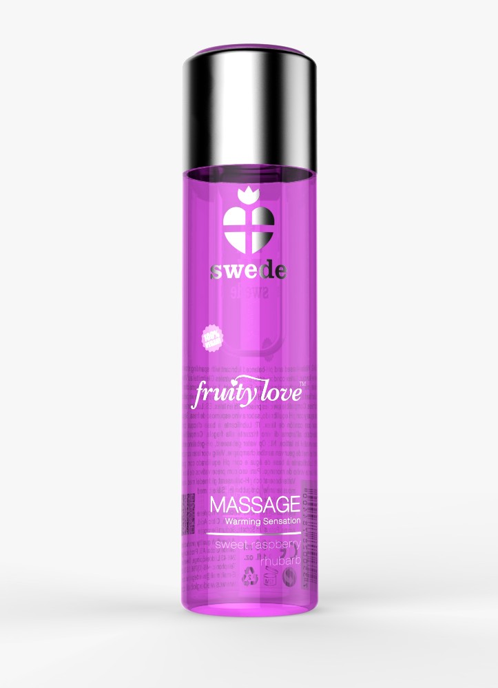 Масажна олія - Swede Fruity Love Sweet Raspberry Rhubarb, 60 мл - зображення 1