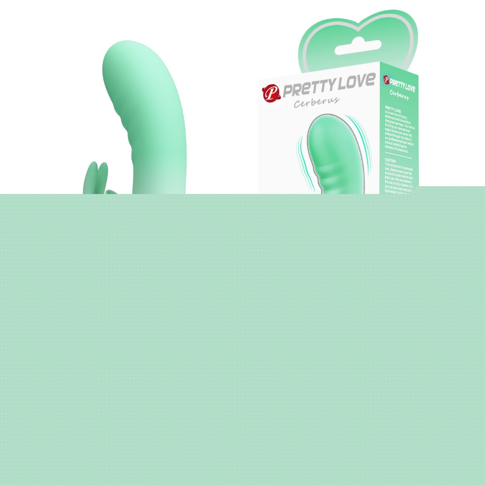 Вібратор - Pretty Love Cerberus White/Mint - зображення 1