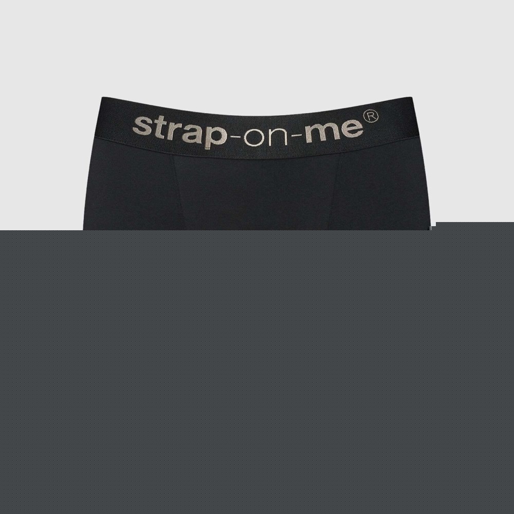 Шорти-боксери з фіксацією дилдо Strap-On-Me Harness Lingerie Allure – M – Black - зображення 1