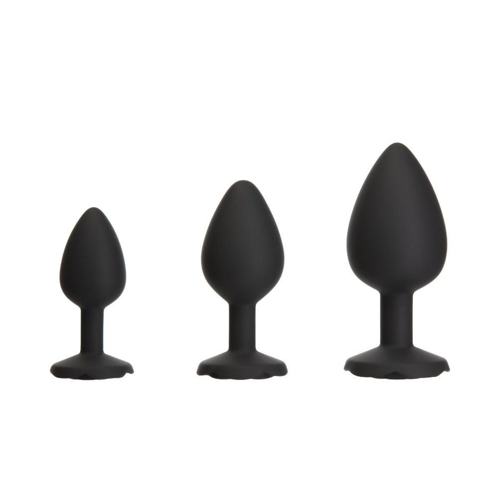 Набір силіконових анальних пробок BMS Roses Til’ Dawn Silicone Anal Plug Kit (пошкоджене паковання!!!) - зображення 1