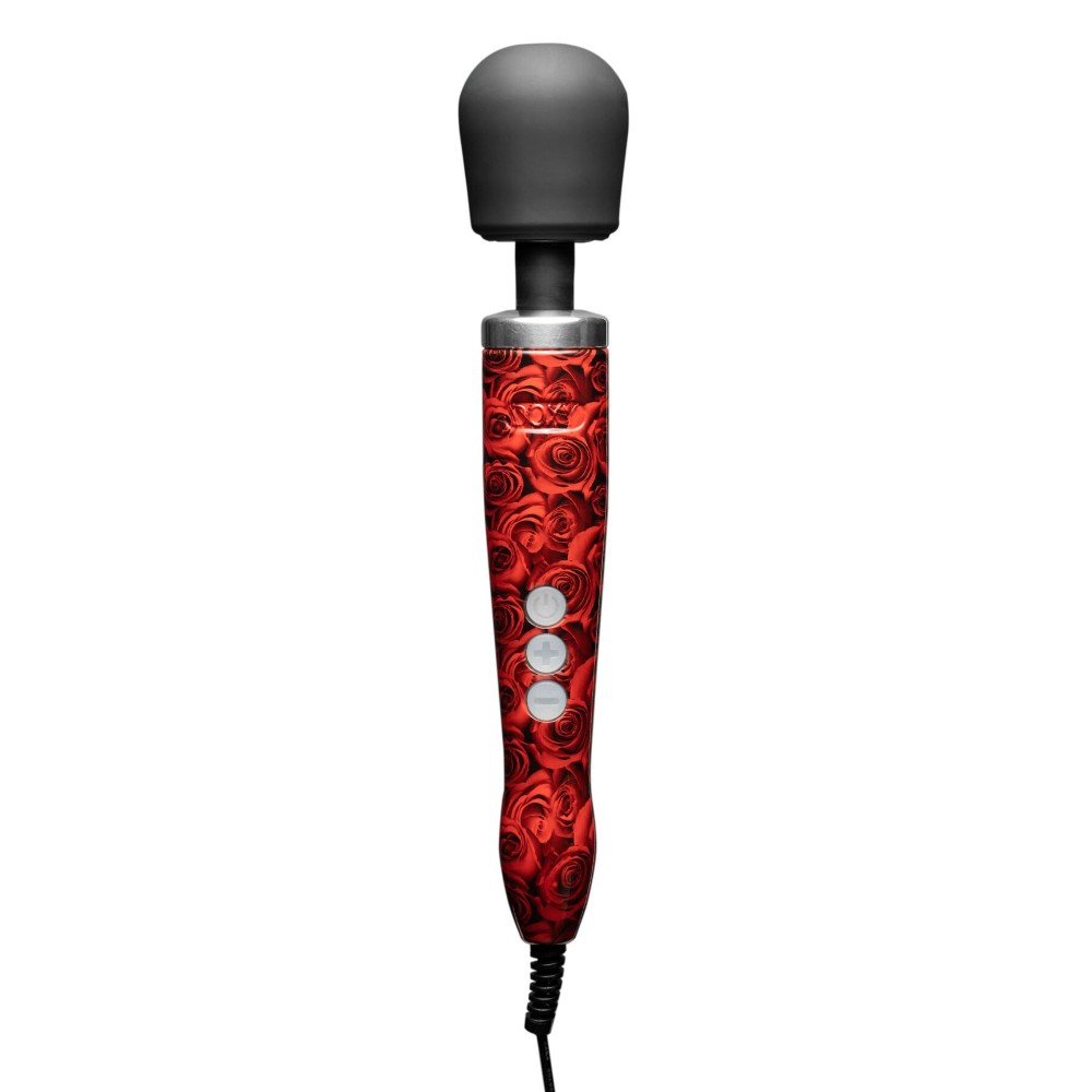 Вібромасажер DOXY Die Cast ROSE PATTERN, дуже потужний, живлення 220В, металевий корпус - зображення 1