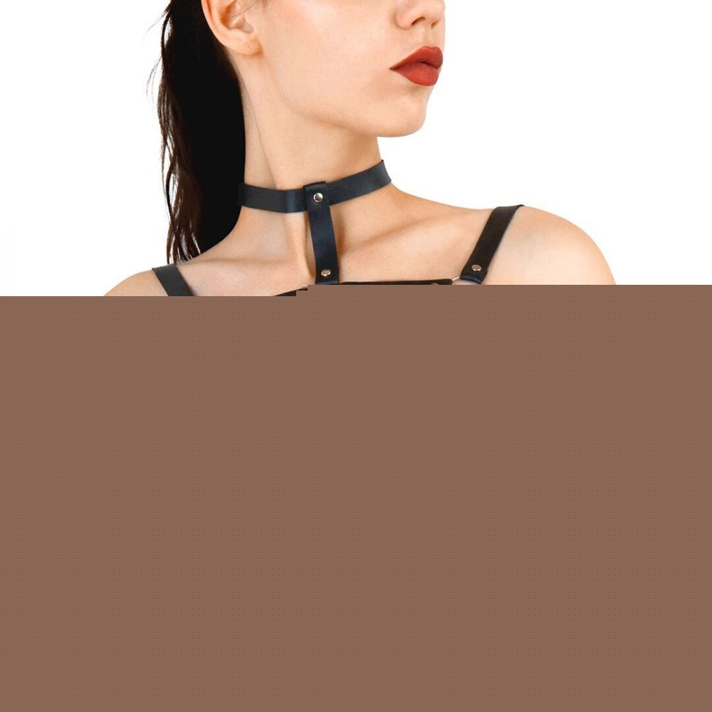 Портупея жіноча Art of Sex - Delaria Leather harness, Чорна L-2XL - зображення 1