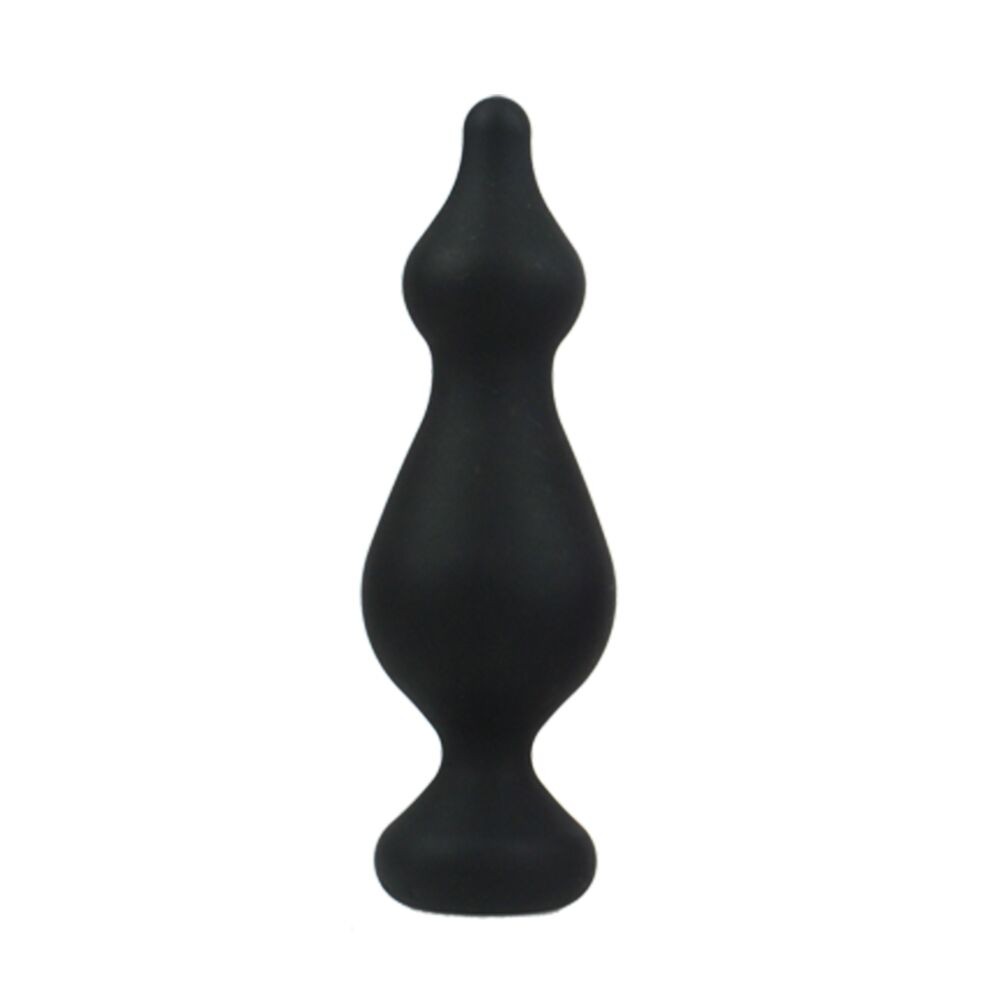 Анальна пробка Adrien Lastic Amuse Big Black (L) з двома переходами, макс. діаметр 4,4 см - зображення 1