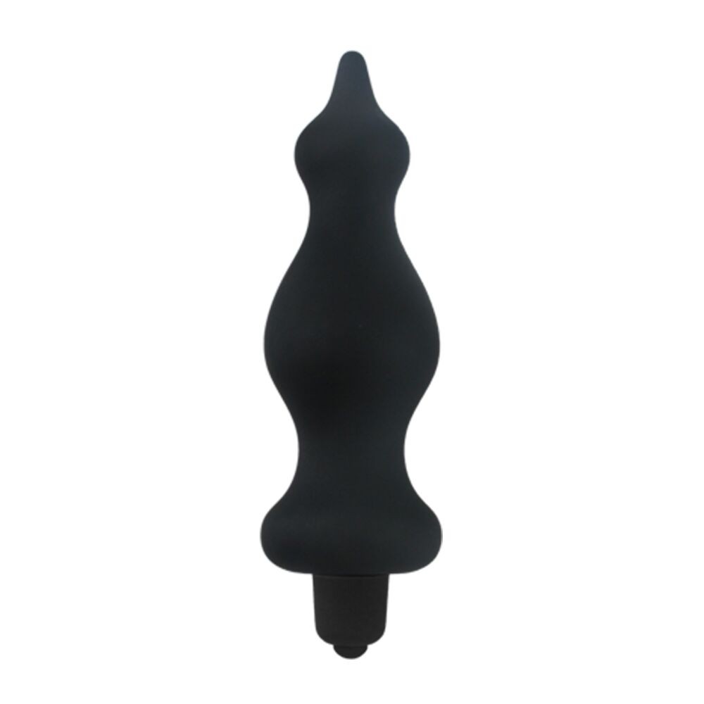 Анальна пробка з вібрацією Adrien Lastic Bullet Amuse Black, макс. діаметр 3,9 см - зображення 1