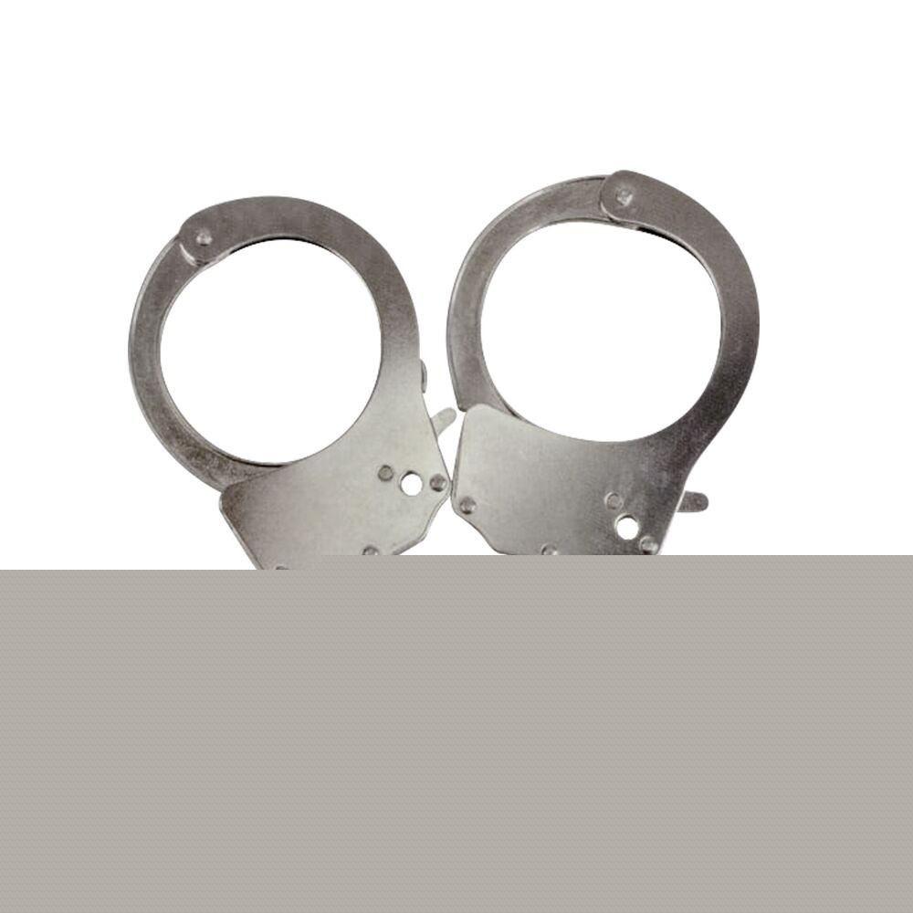 Наручники металеві Adrien Lastic Handcuffs Metallic (поліцейські) - зображення 1