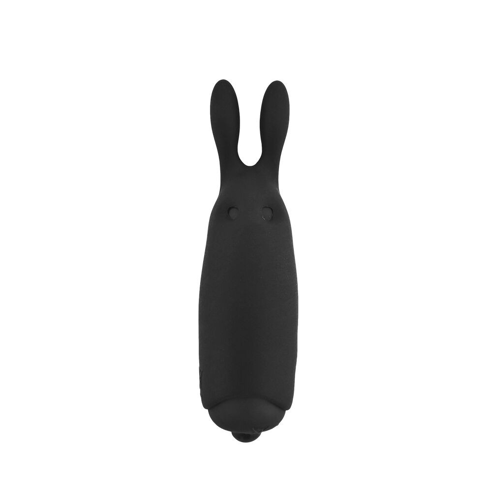 Віброкуля Adrien Lastic Pocket Vibe Rabbit Black зі стимулювальними вушками - зображення 1