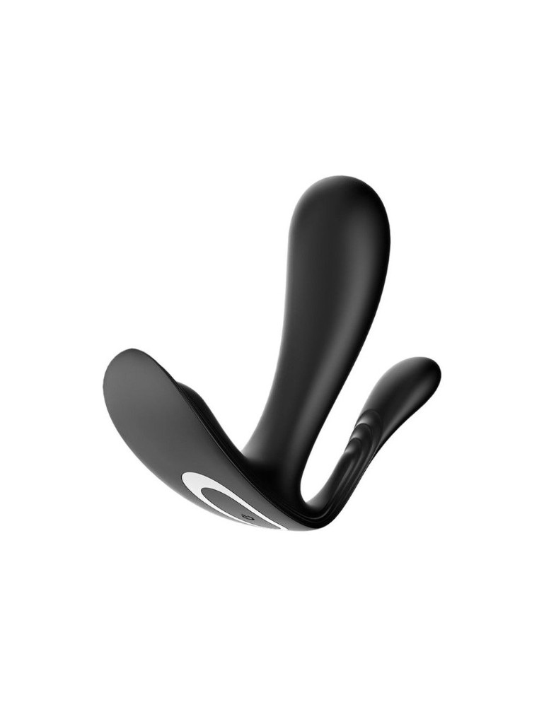 Подвійний смарт-вібратор у трусики Satisfyer Top Secret+ Black - зображення 1