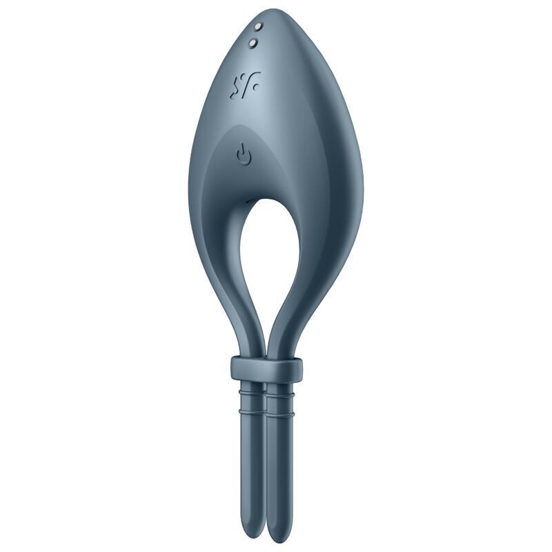 Ерекційне смарт-віброкільце ласо з регулюванням розміру Satisfyer Bullseye Dark Blue - зображення 1