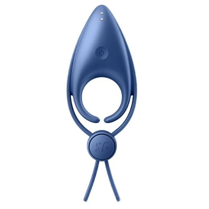 Ерекційне віброкільце-ласо з регулюванням розміру Satisfyer Sniper Blue - зображення 1
