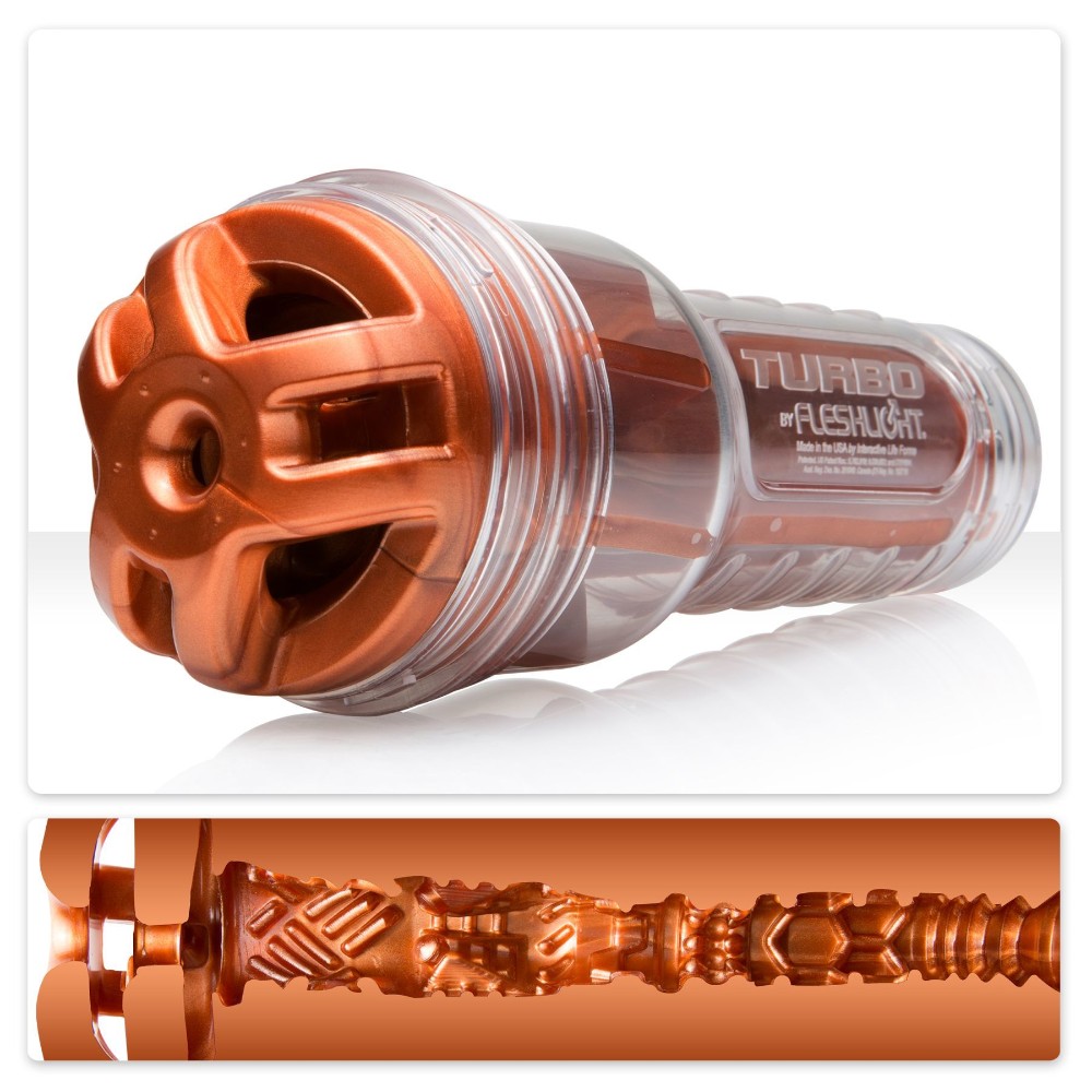 Мастурбатор Fleshlight Turbo Ignition Copper (імітатор мінету) - зображення 1