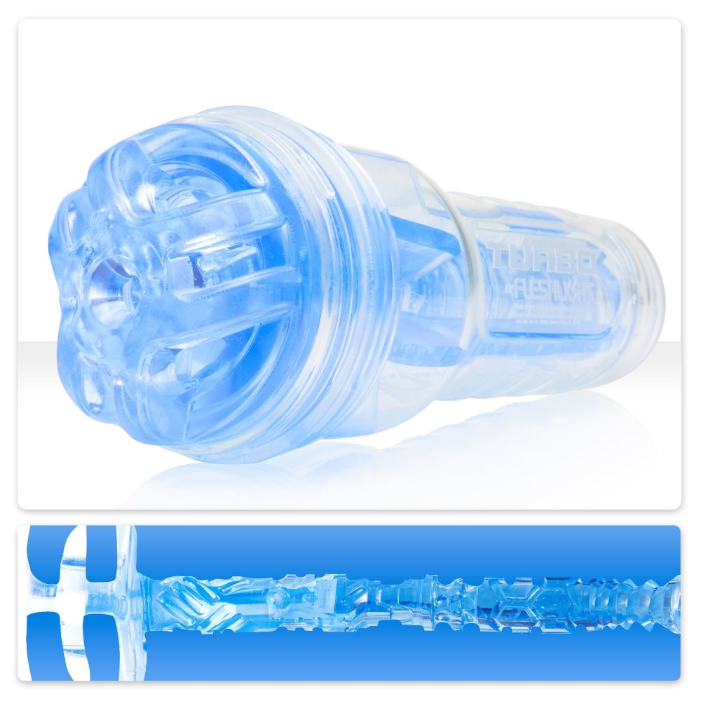 Мастурбатор Fleshlight Turbo Ignition Blue Ice (імітатор мінету) - зображення 1